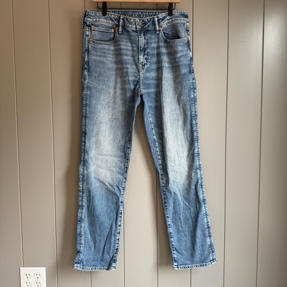 American Eagle Outfitters Other - American Eagle Jeans Mens 32x34 Blue Denim Straight Medium Wash Flex Stretch